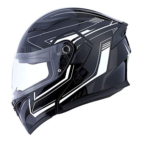 Modular Full Face Helmet Flip up Dual Visor Q432124