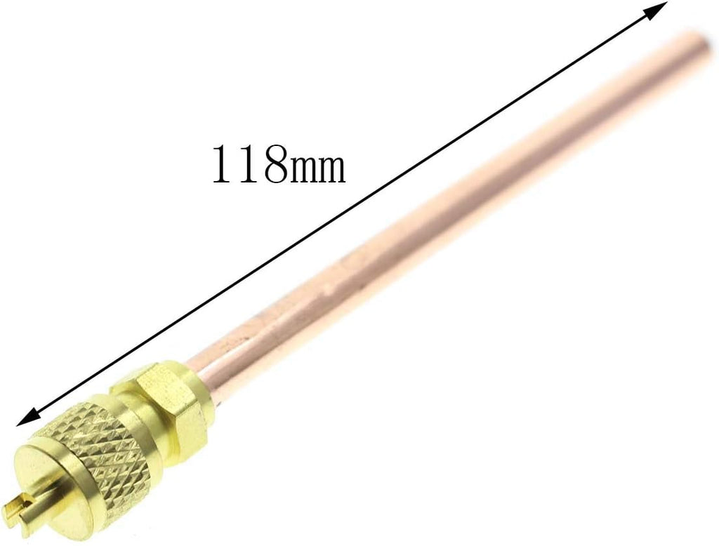 HVAC AC Schrader Valve Core Remover Cap Tube 1/4 SAE V80934