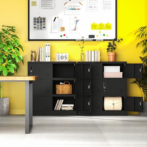 Black Steel Storage Locker with Lock and Card Slot P788