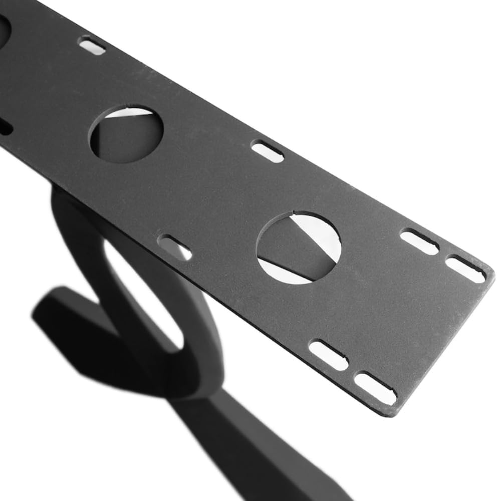 Set of 2 Steel Desk Legs, 28" H x 26" W O891088