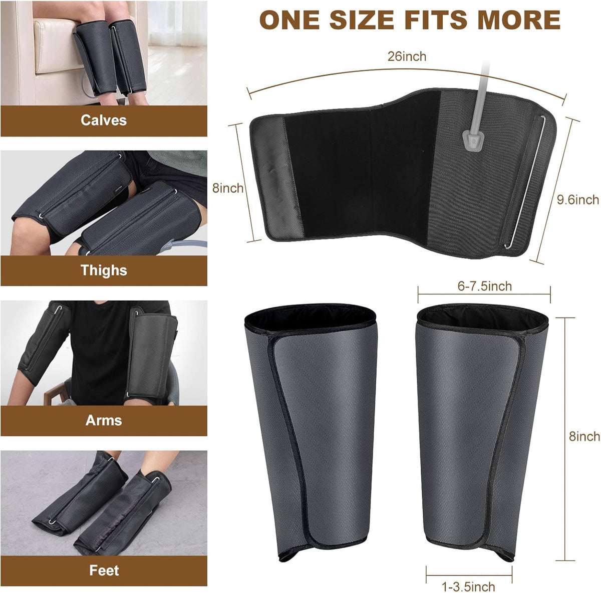 Air Compression Leg Massager with Heat J566