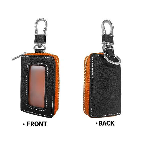 Leather Car Key Fob Cover Case Q8708