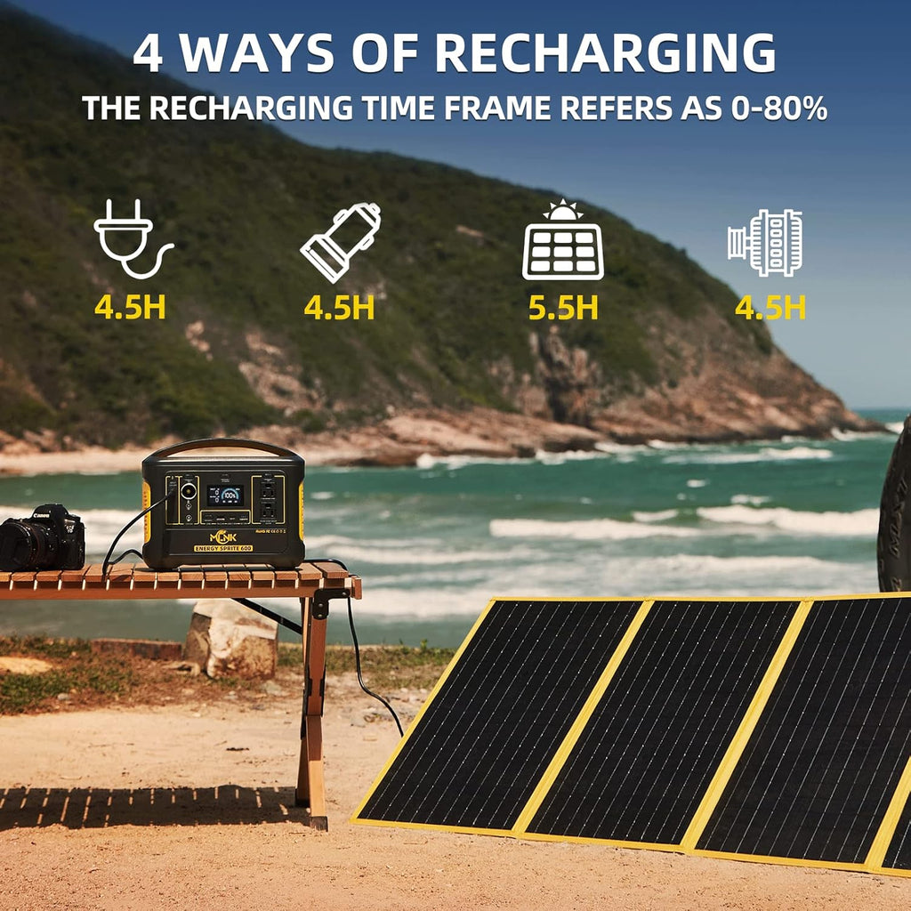 Portable Power Station 600W 540Wh Lithium Battery Pack with AC Outlets Z703160