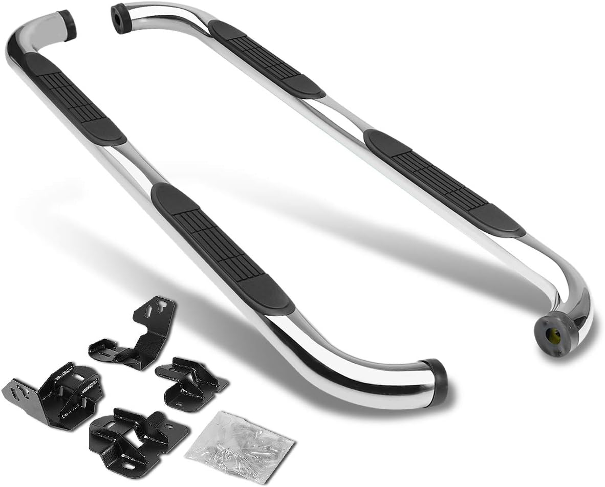 3 Inch Chrome Stainless Round Nerf Step Bars Side Steps K24330