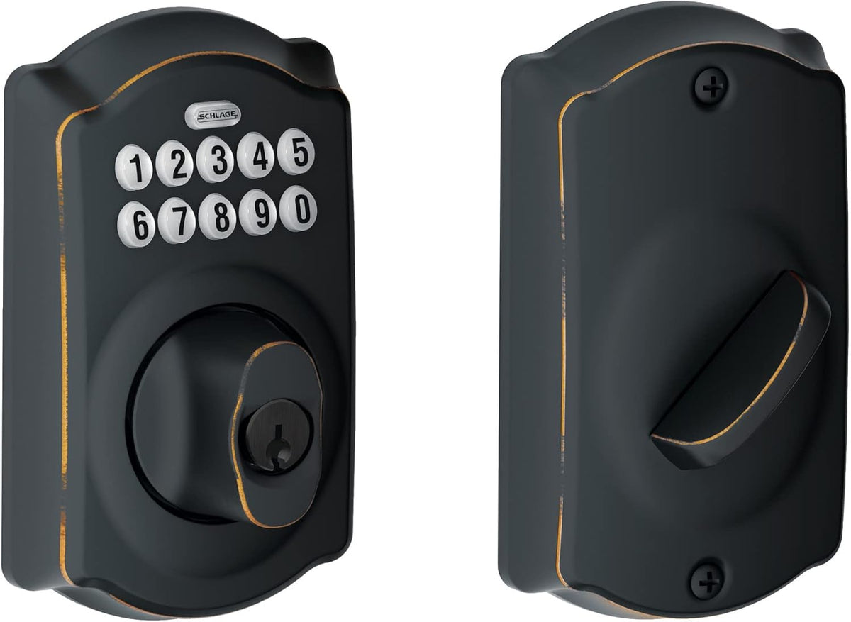 Aged Bronze Keypad Deadbolt W9353