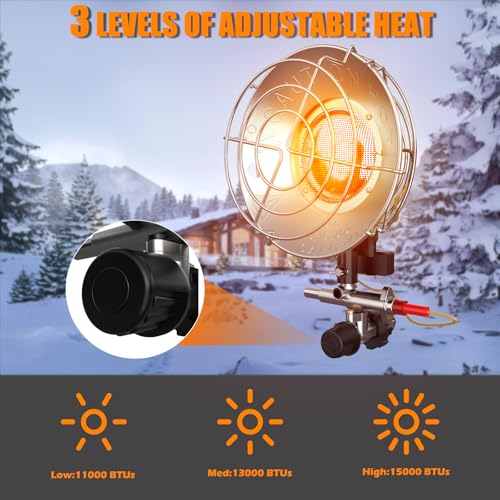 15000BTU Propane Heater with 3 Heating Modes W782