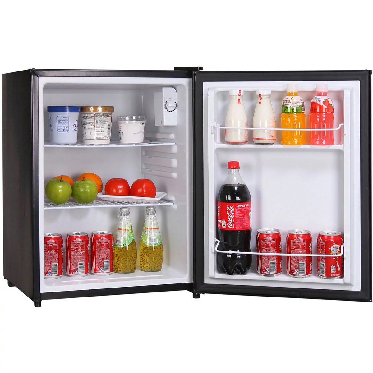 18.5 inch 2.4 Cu. ft. Black Single Door Refrigerator P76478