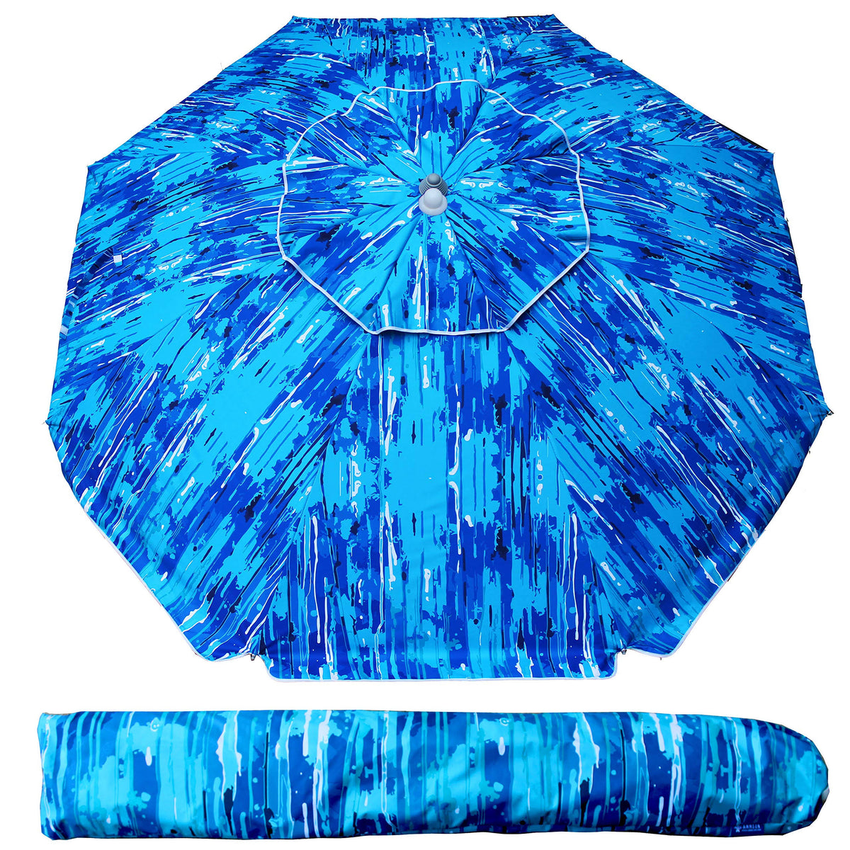 6.5ft Portable Beach Umbrella with Carry Bag N641