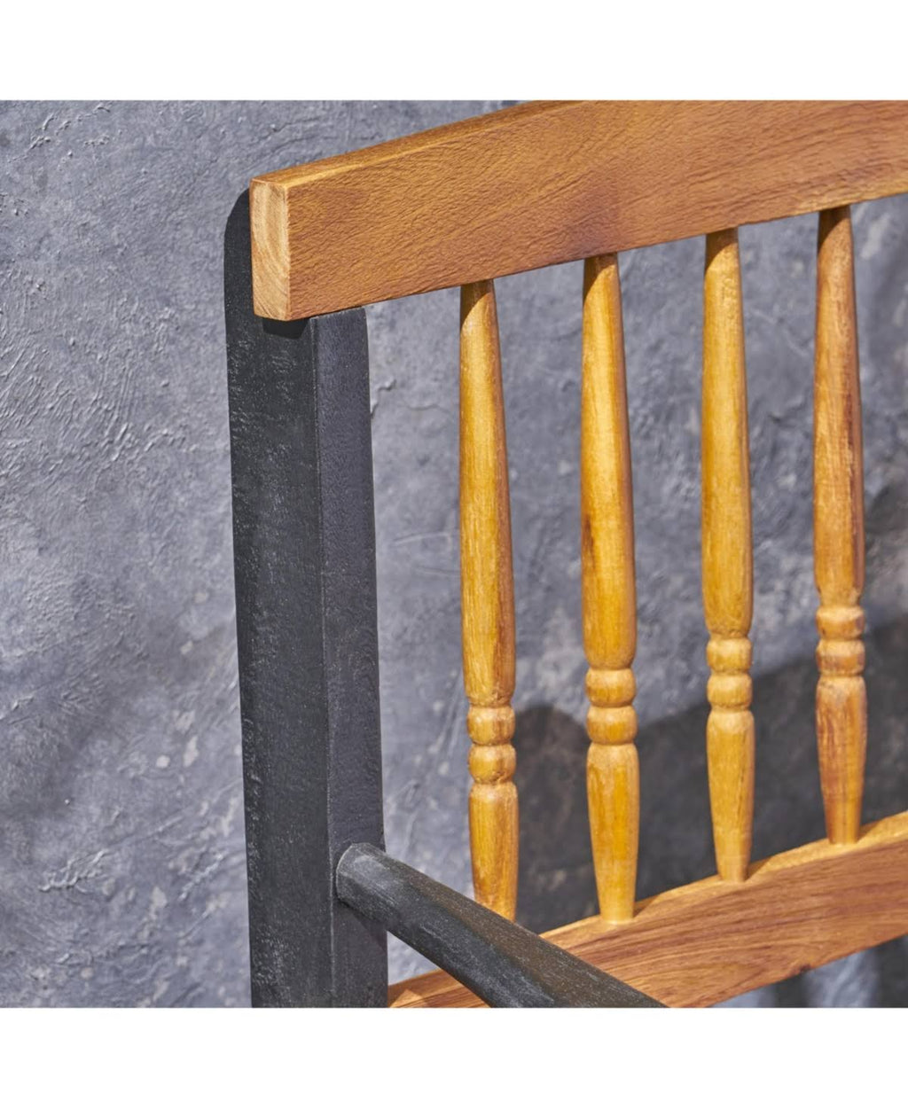 Rustic Acacia Wood Bench with Shelf Z47595