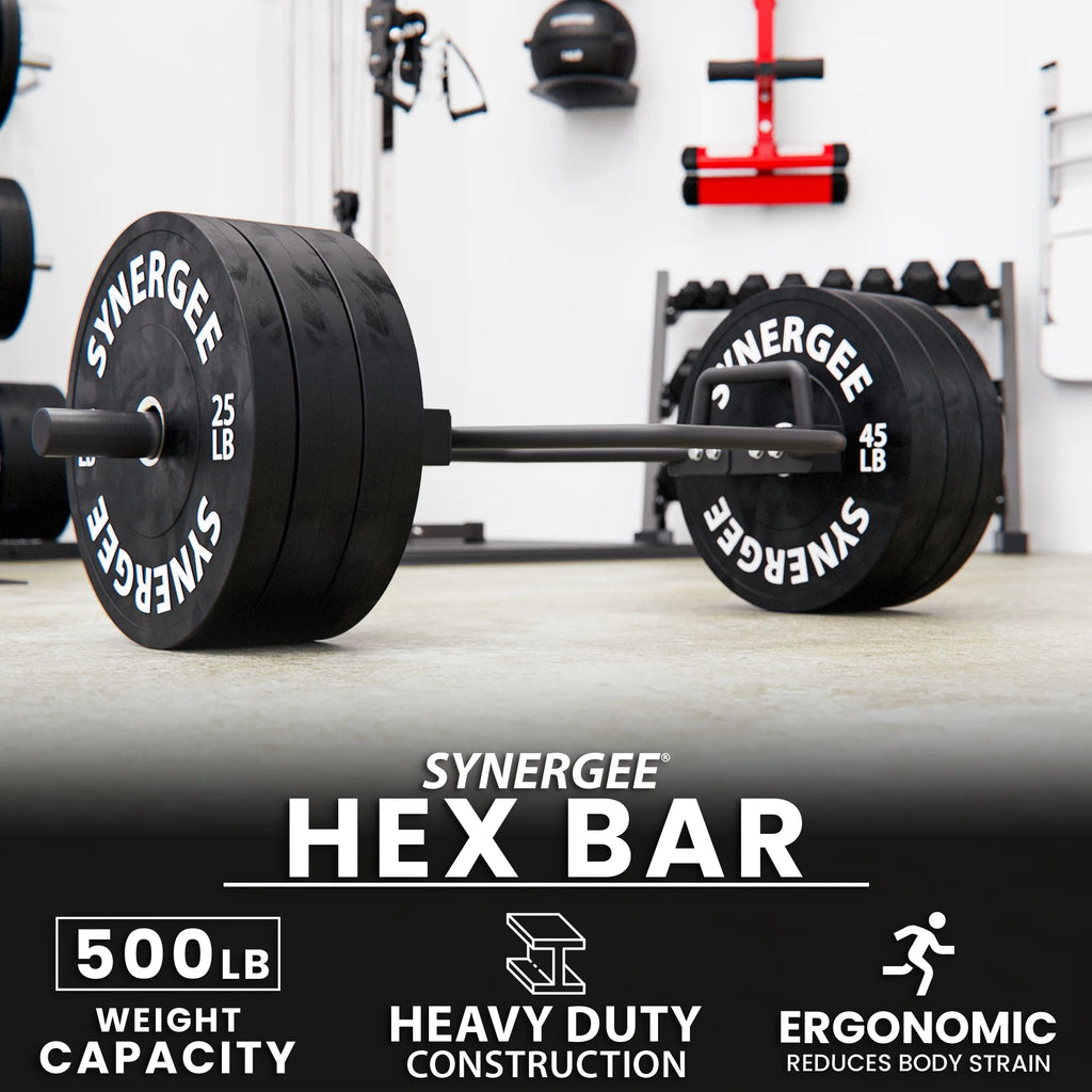 7kg Black Olympic Hex Barbell Trap Bar J4250
