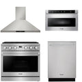 36 Gas Range, Range Hood, Dishwasher and Microwave O991