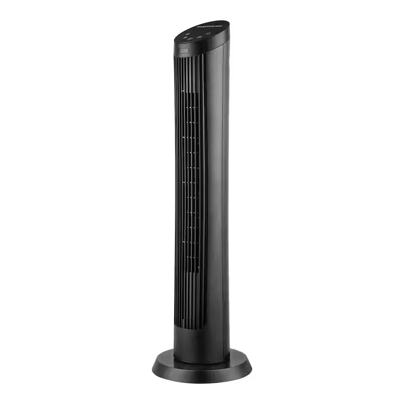 Black 4 Speed Digital Oscillating Tower Fan O237673