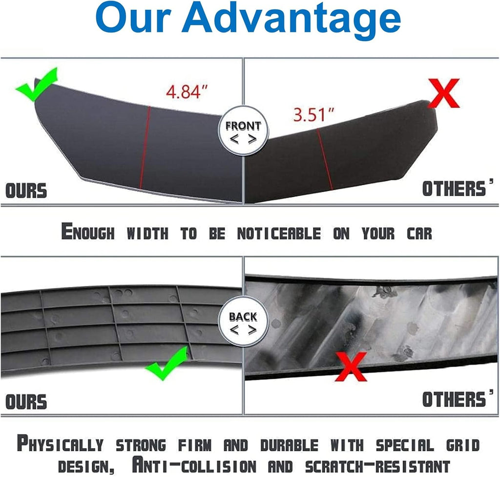 Universal Front Bumper Lip Chin Spoiler PP Pack of 2 I588