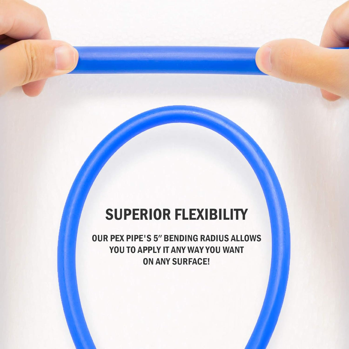 2 Rolls of 300ft PEX-B Coil Hose, Red+Blue R401