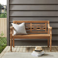 2-Person Teak Wood Indoor Outdoor Bench A913
