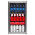 115-Can Beverage Fridge & Cooler Stainless Steel R967626