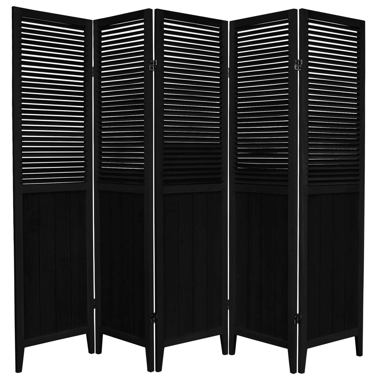 Black 5 Panel Room Divider G149934