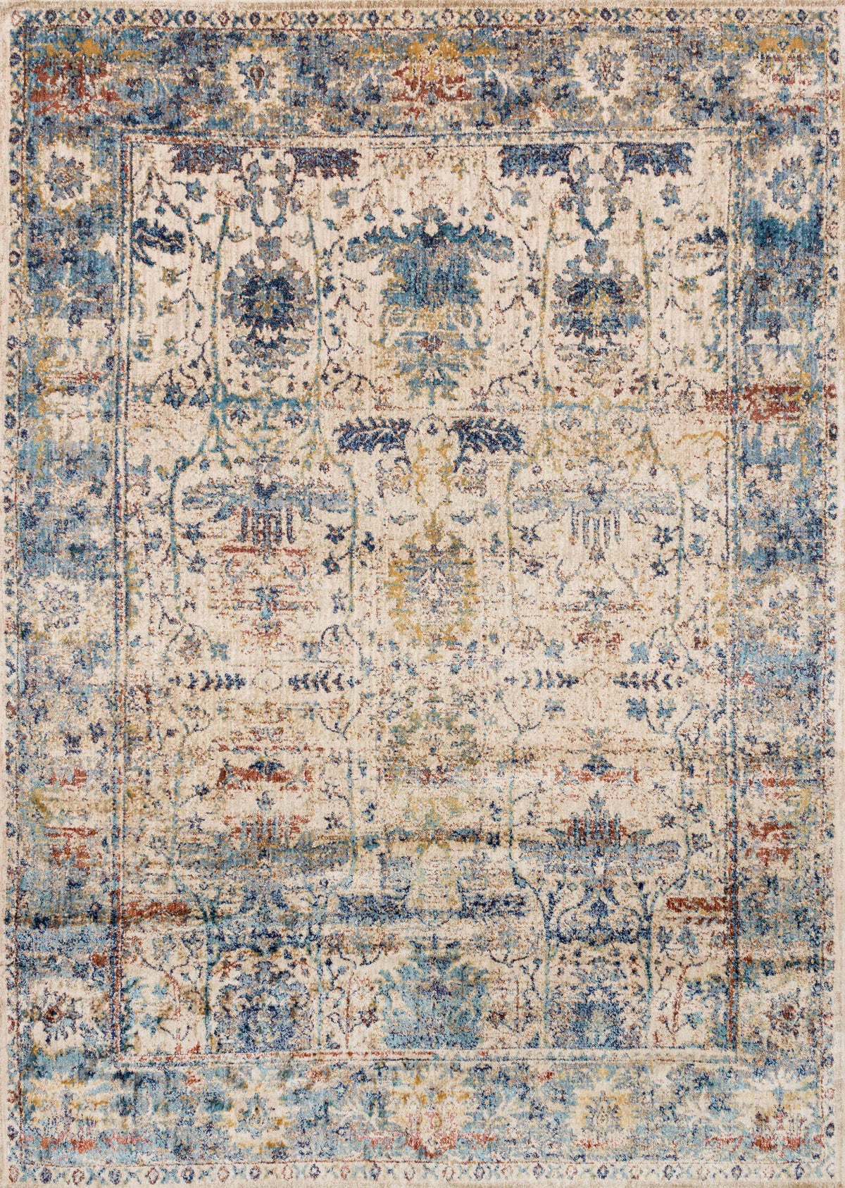Sand Lt. Blue 6'7 x 9'2 Rug B6086