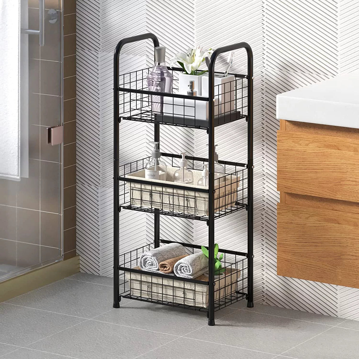 Freestanding Bathroom Shelves N8627