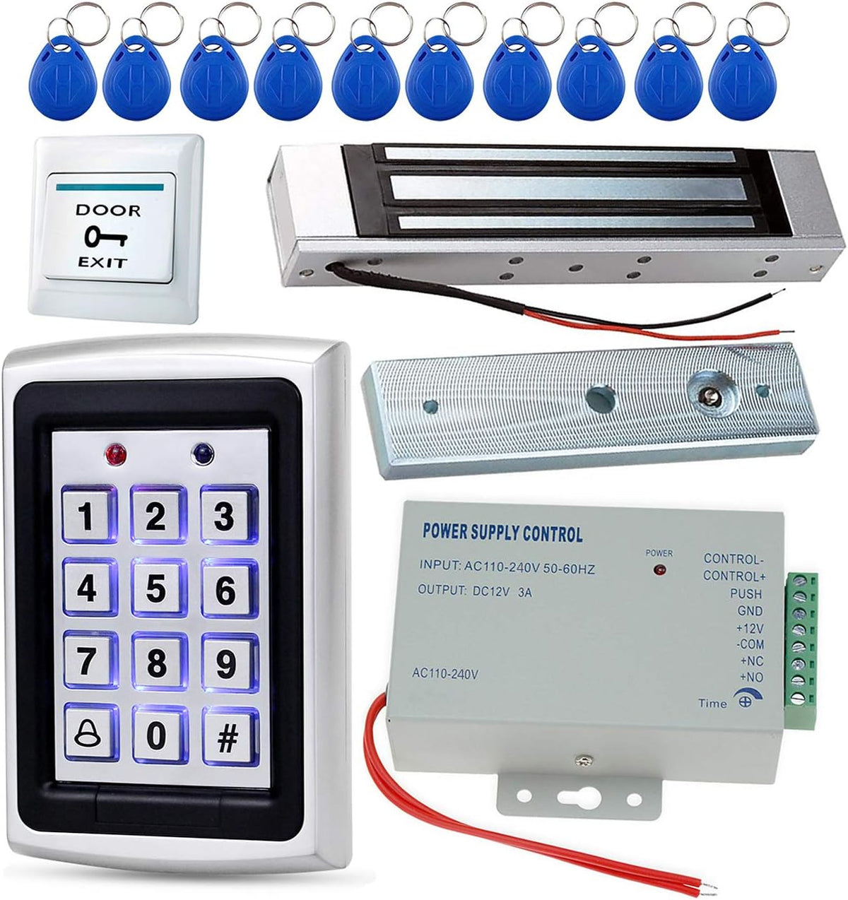 Electric Door Lock Set with RFID Keypad and Magnetic Lock P65797
