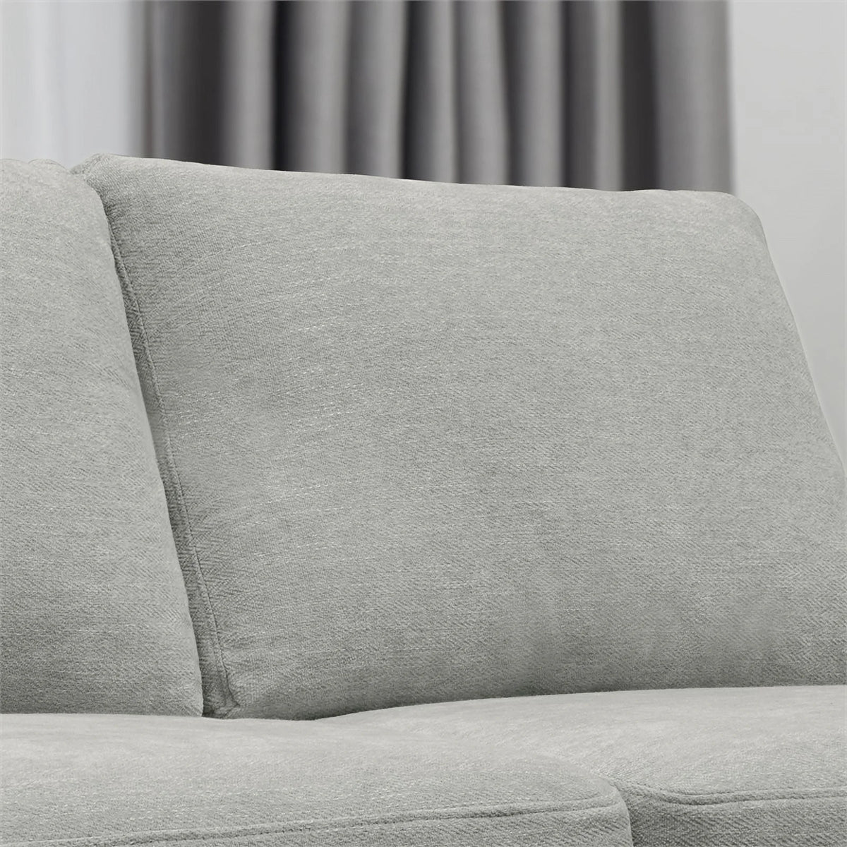 Gray Upholstered Fabric Sofa Q272267