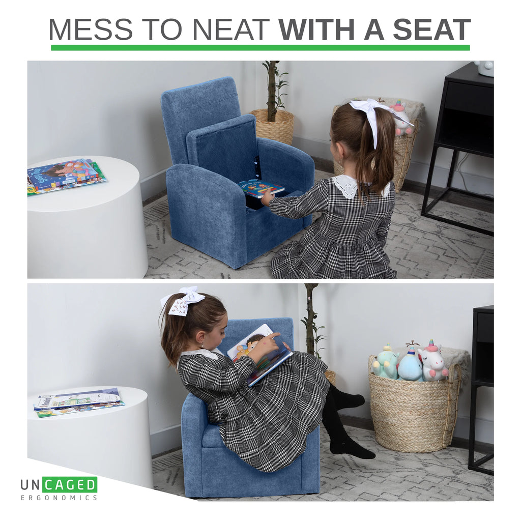 Kids Sofa Chair Folding Ottoman X8420