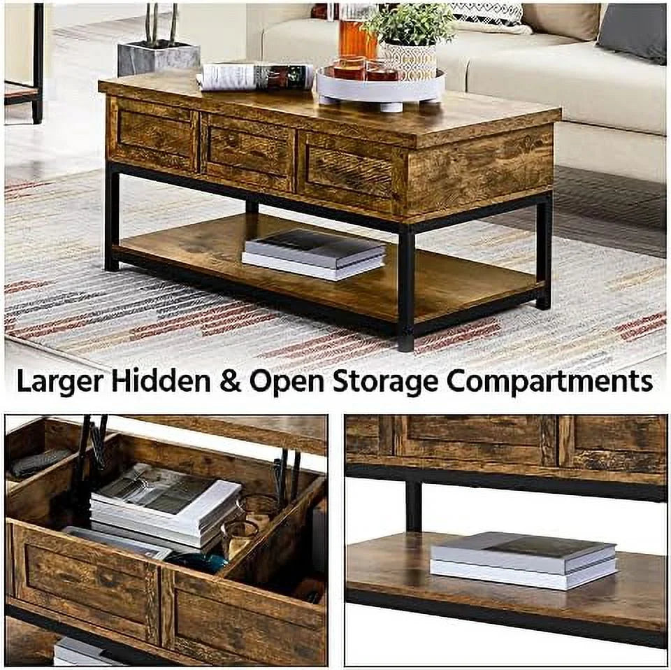 Lift Top Coffee Table with Hidden Compartments K399364
