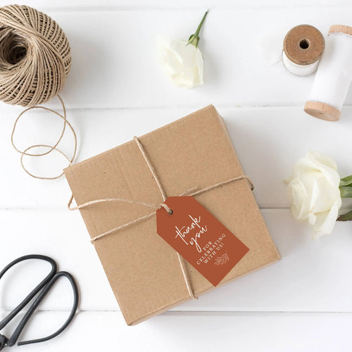 100-Pk Cardstock Gift Tags with Bakers Twine R497775