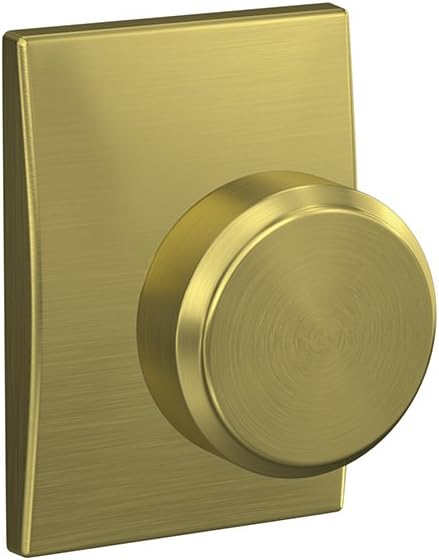 Satin Brass Hall-Closet and Bed-Bath Lock, Pack of 2 N95561