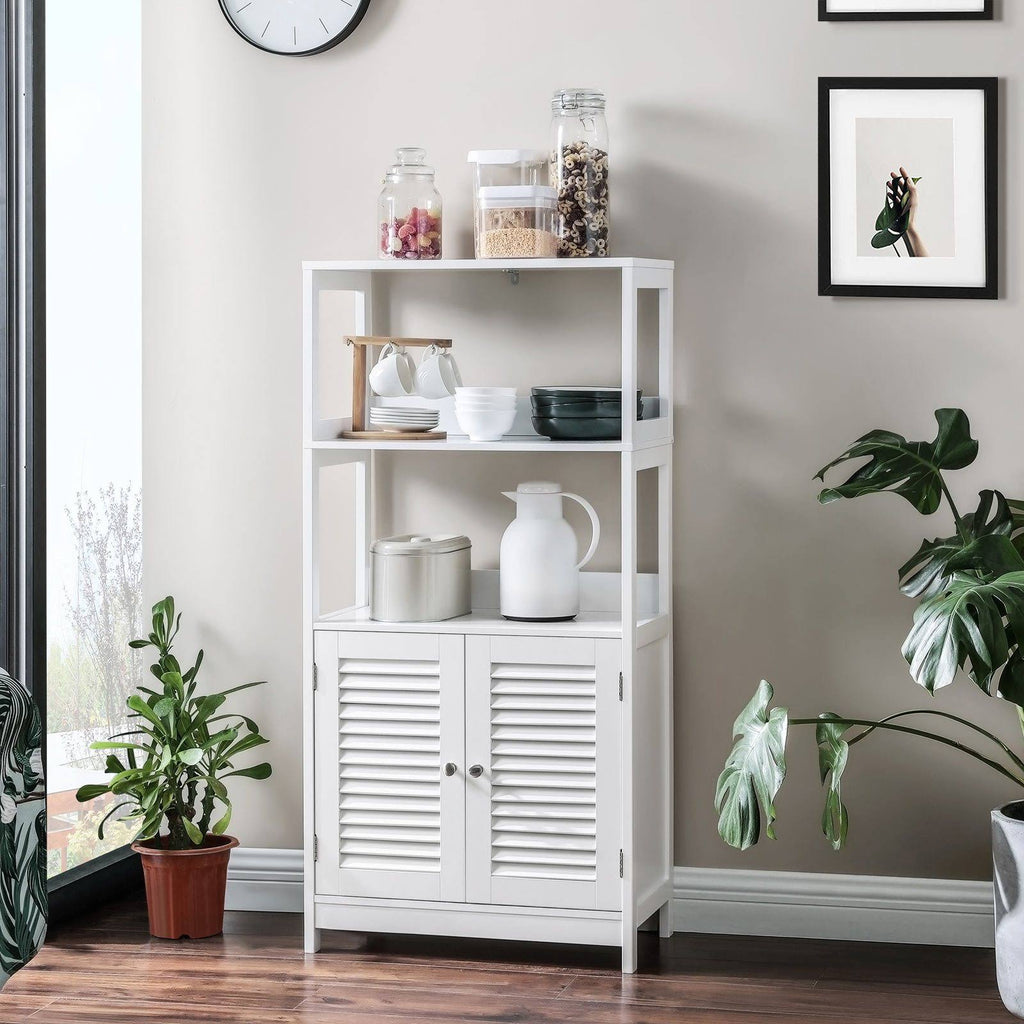White Freestanding Tall Cabinet V12718