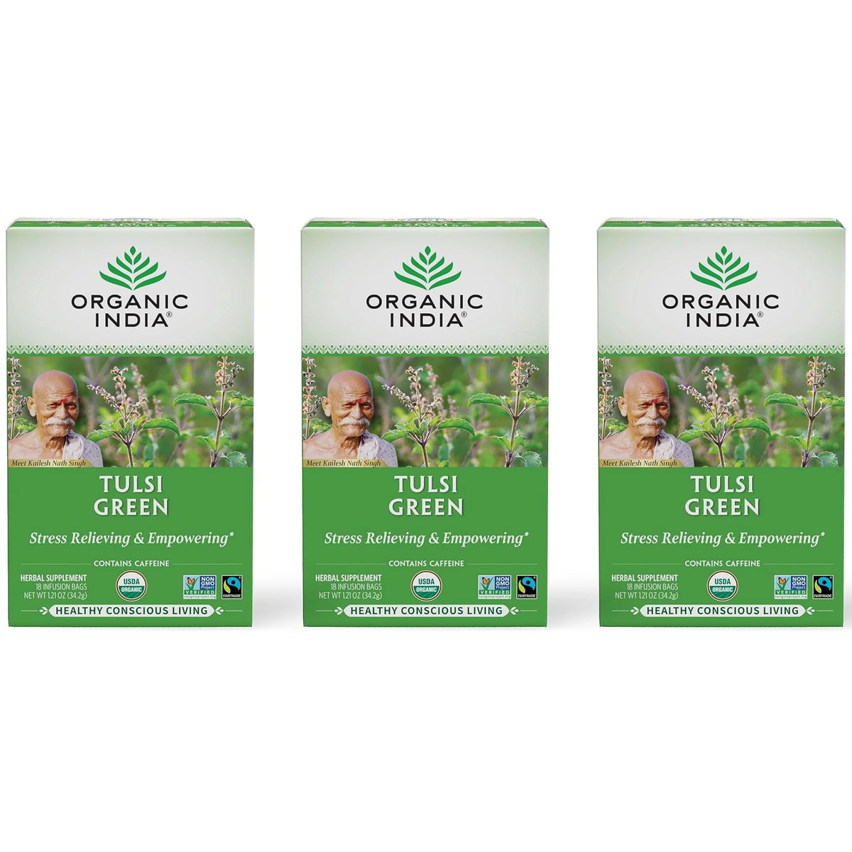 Organic Green Tea 18 Infusion Bags 3 Pack Z245