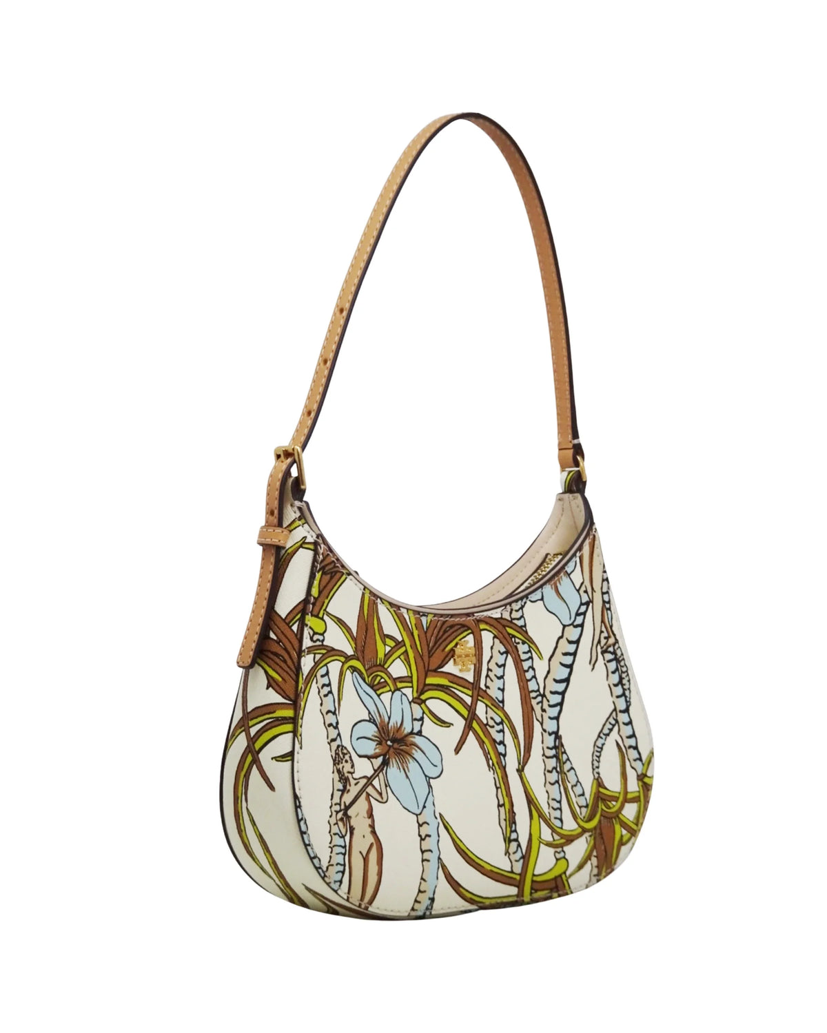 Printed Small Zip Shoulder Bag Z197