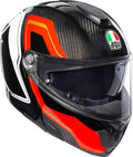 Carbon Red White Helmet Size S F3251