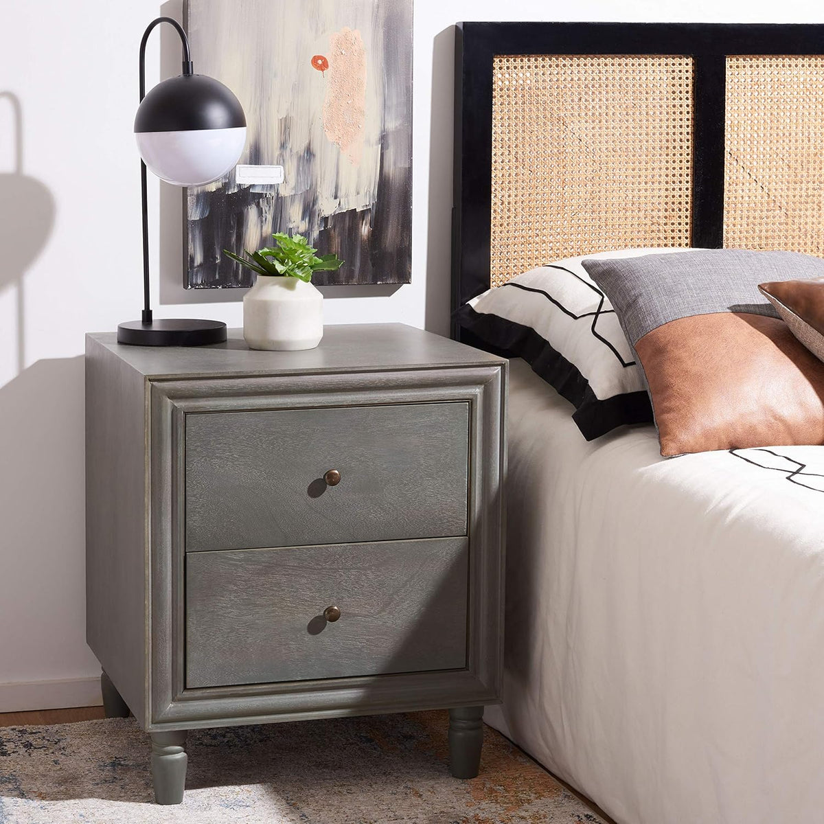 Steel Teal Accent Table I852968