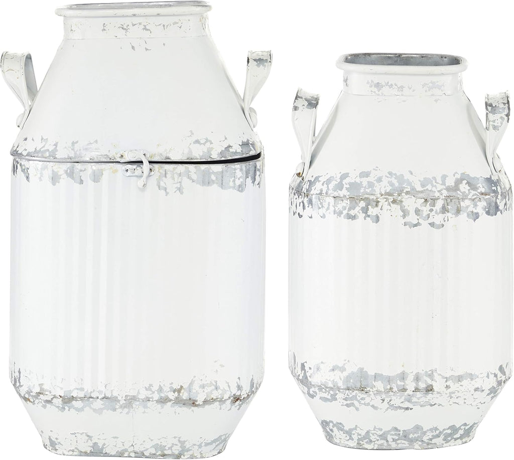 White Decorative Milk Can A713121