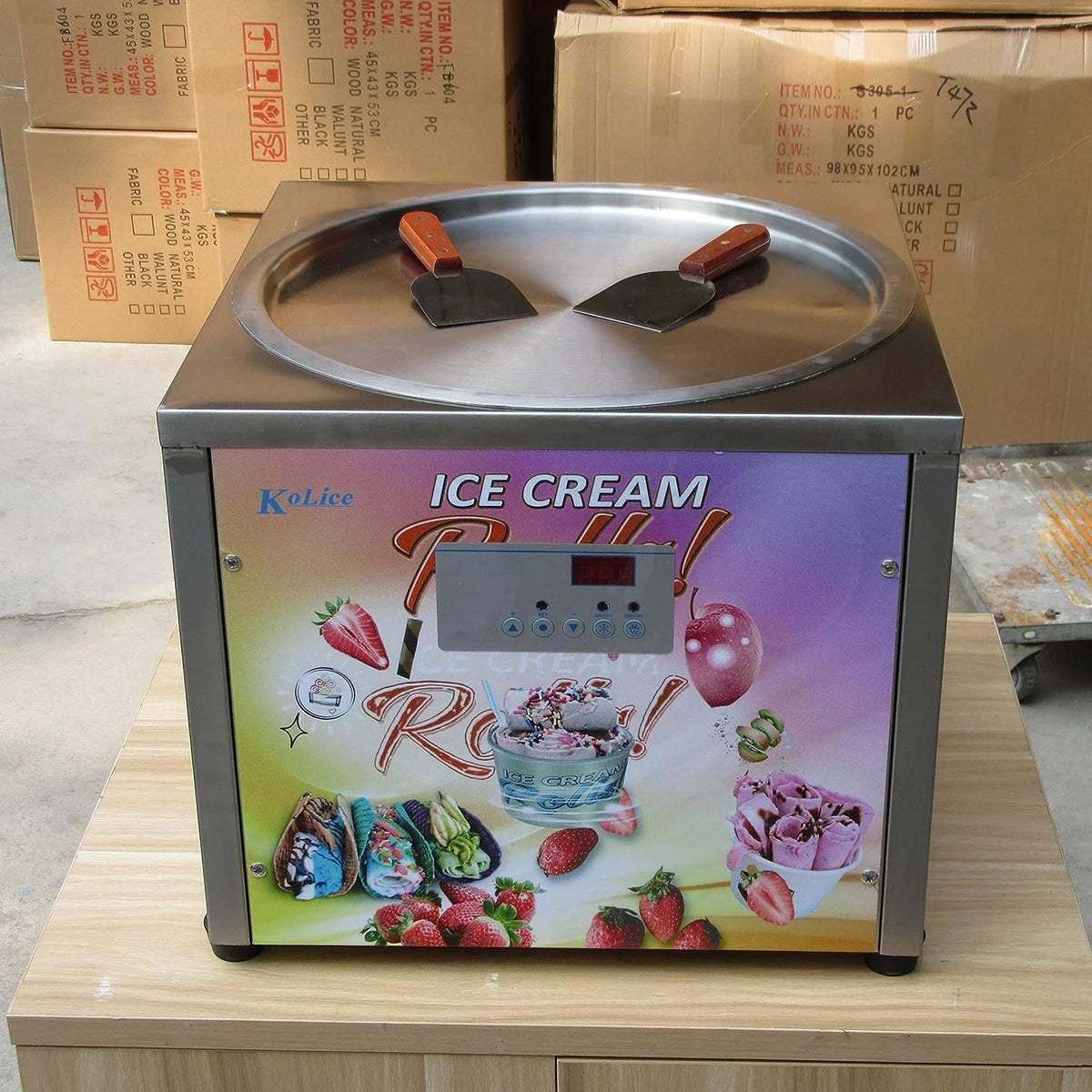 18" Single Round Pan Fried Ice Cream Machine N3584