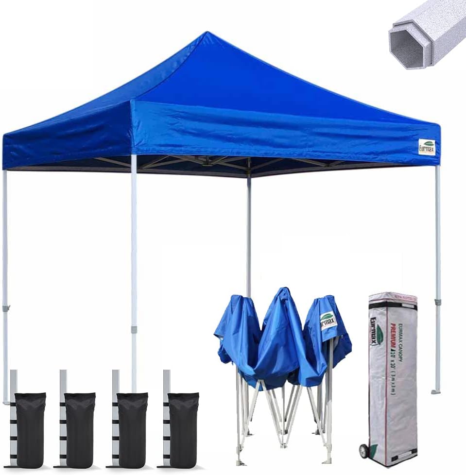 10'x10' Pop-up Canopy Tent with Heavy Duty Wheeled Carry Bag S308963