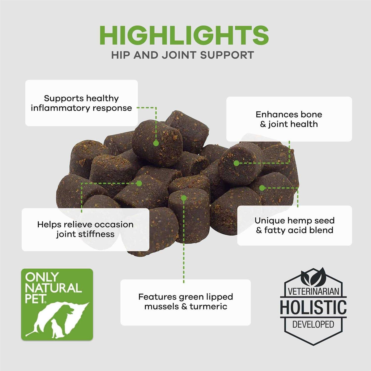 Hemp Hip & Joint Support Soft Dog Chews M984