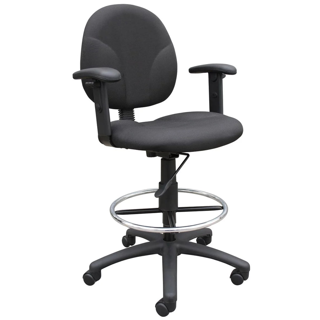 Black Adjustable Drafting Stool D858705