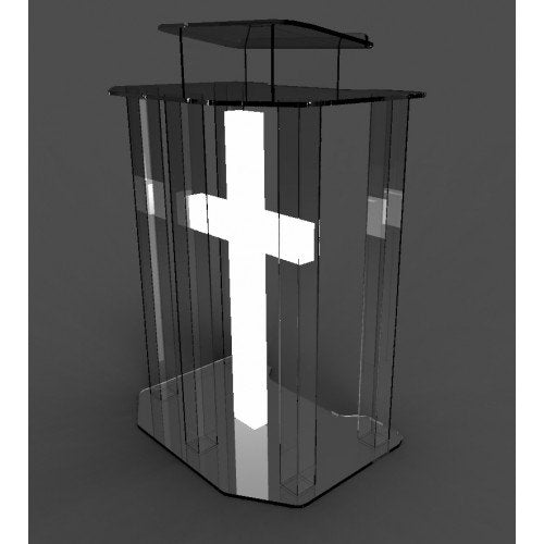 Christian Lighted Church Sign White Plexiglass LED Light U2426