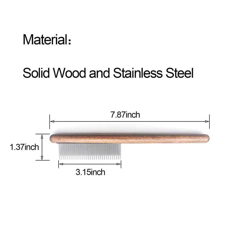 Solid Wood Pet Grooming Comb K604