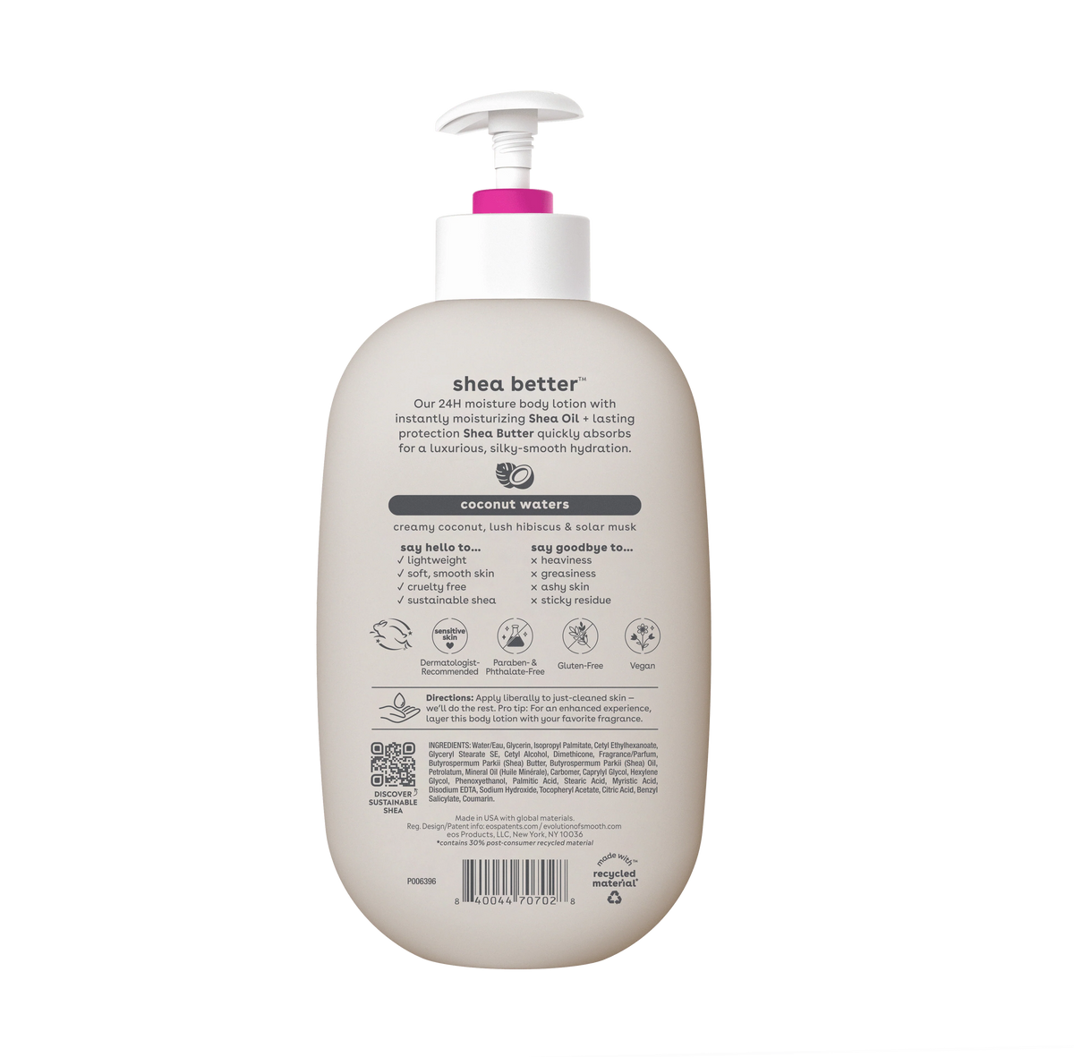 Shea Body Lotion Coconut Waters 16 fl oz K588803