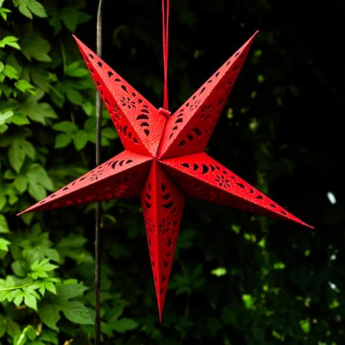 Purple Paper Star Lantern with Gold Accents P57200