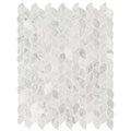 Carrara White Honed Marble Mosaic Tile I836504