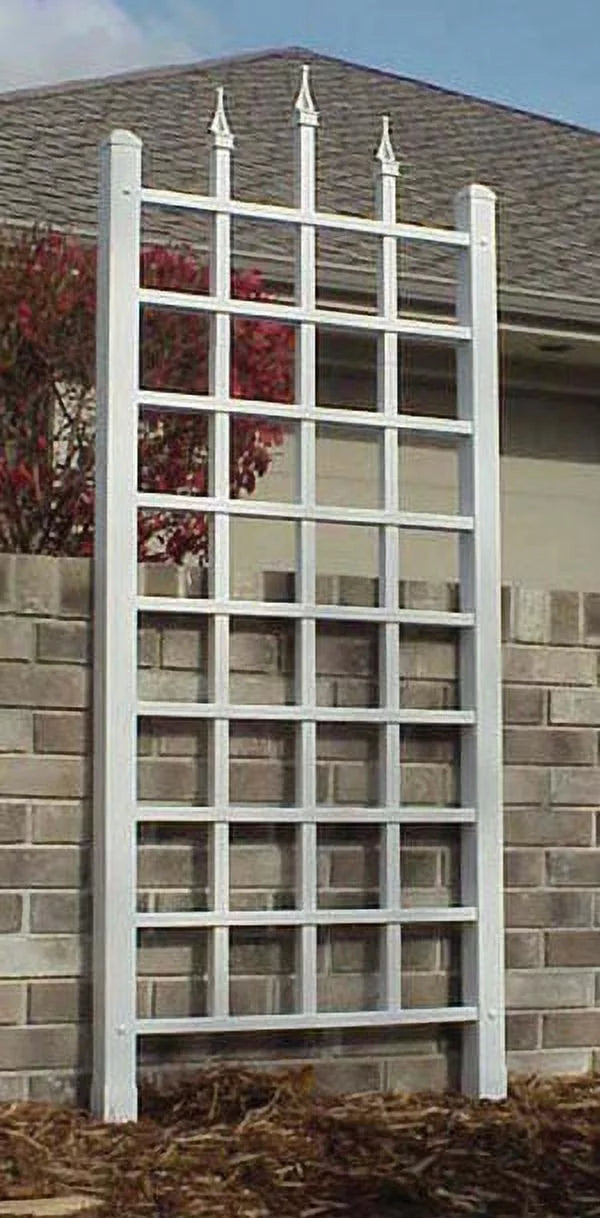 White Vinyl Wall Trellis U471