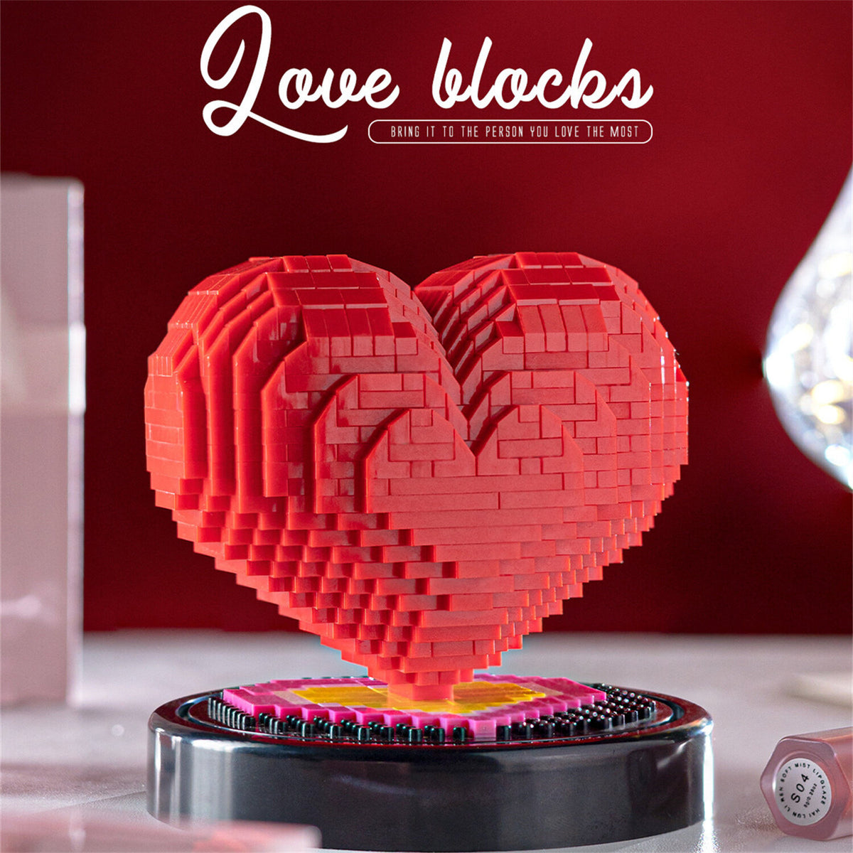 Rose Bouquet Building Blocks STEM Toy Z511636