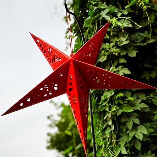Purple Paper Star Lantern with Gold Accents P57200