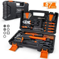 57 Pcs Black Hand Tool Set with Storage Case Y91251