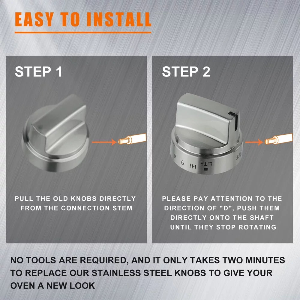 5 Pcs Gas Stove Knob X342
