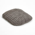 Large Oval Soft Furry Pet Bed in Gray Y6725